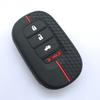 Silicone Rubber Key Fob Cover Compatible With Honda - Accord Civic Cr-V Sport Si Ex Ex-L Touring 4 Buttons Smart Key
