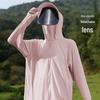 Women's Ice Silk Sun Protection Hoodie with Detachable Lens