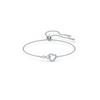 Swarovski [Authentic Product from Headquarters/shopping Bag Included] Hyperbola Heart Rhodium Bracelet M 5524421