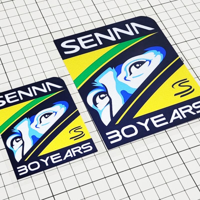 SENNA 30 ANNI Adesivi per Auto Decorazione Casco Moto Finestrino Paraurti Copertura Graffi Accessori Auto Decalcomanie Autoadesive