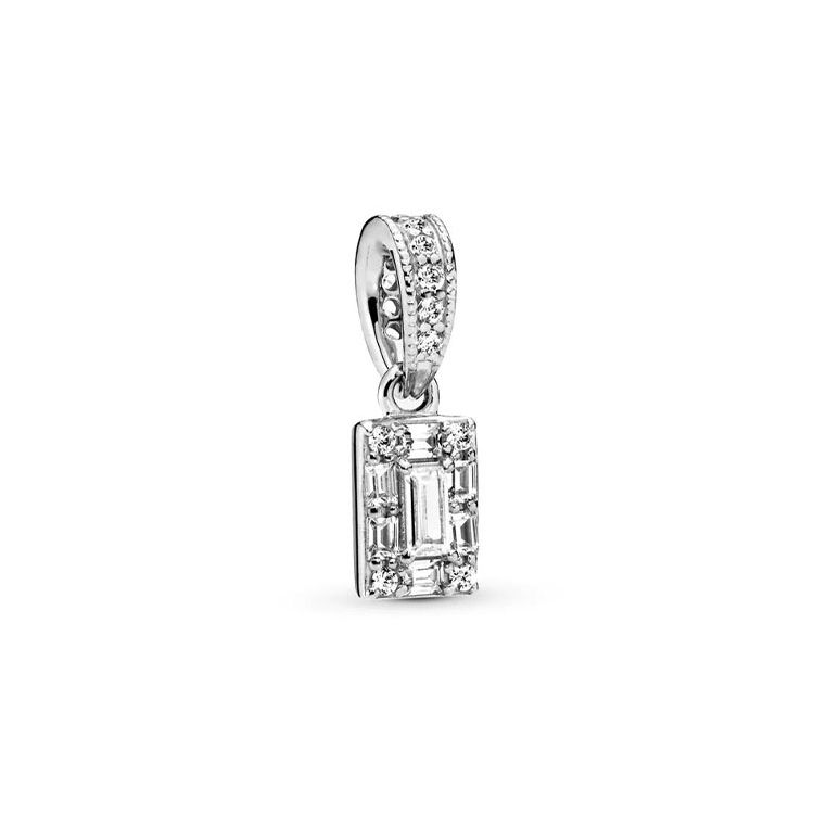 Pandora Crystal Icicle 925 Silver Pendant Unisex Jewelry 397543CZ Silver