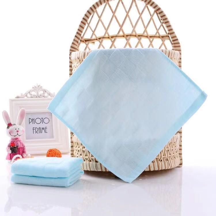 Summer Thin Pure Cotton Double-Layer Handkerchief for Travel or Kindergarten
