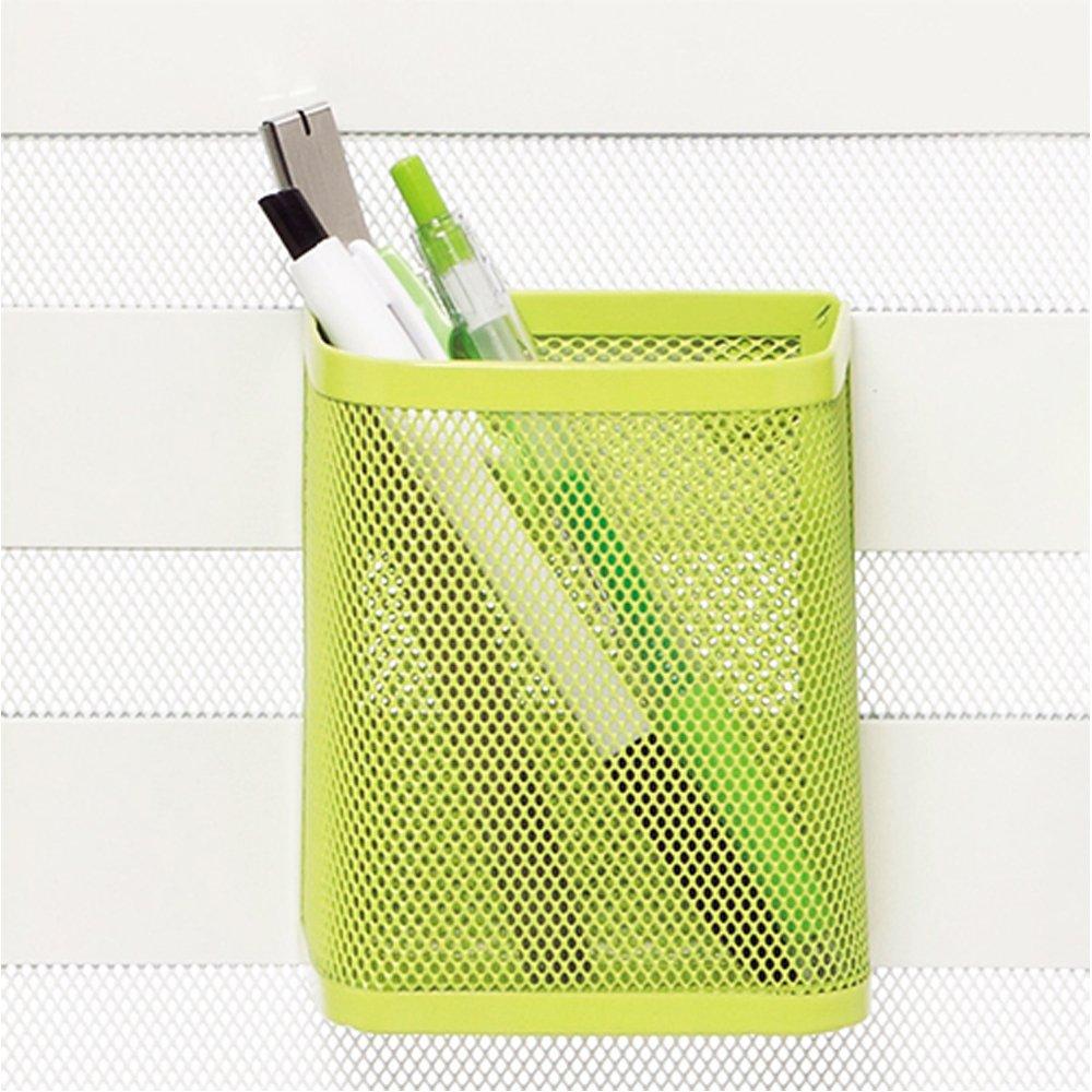 LIHIT LAB Magnetic Pocket Pen Stand, White, A7390-0