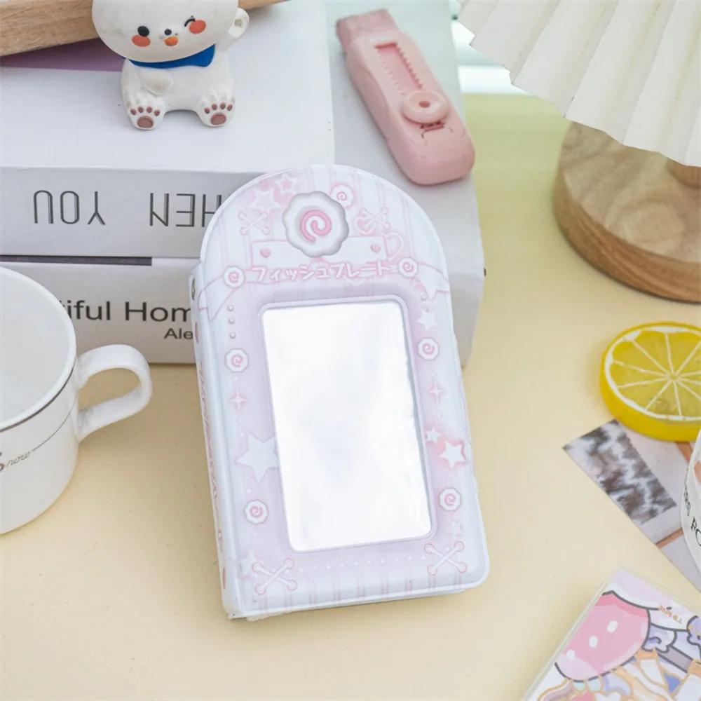 Mini Three Inch Photo Album Sweet Pendant Card Storage Photocard Holder Idol Card Collection Hollow Photo Album Photo Holder