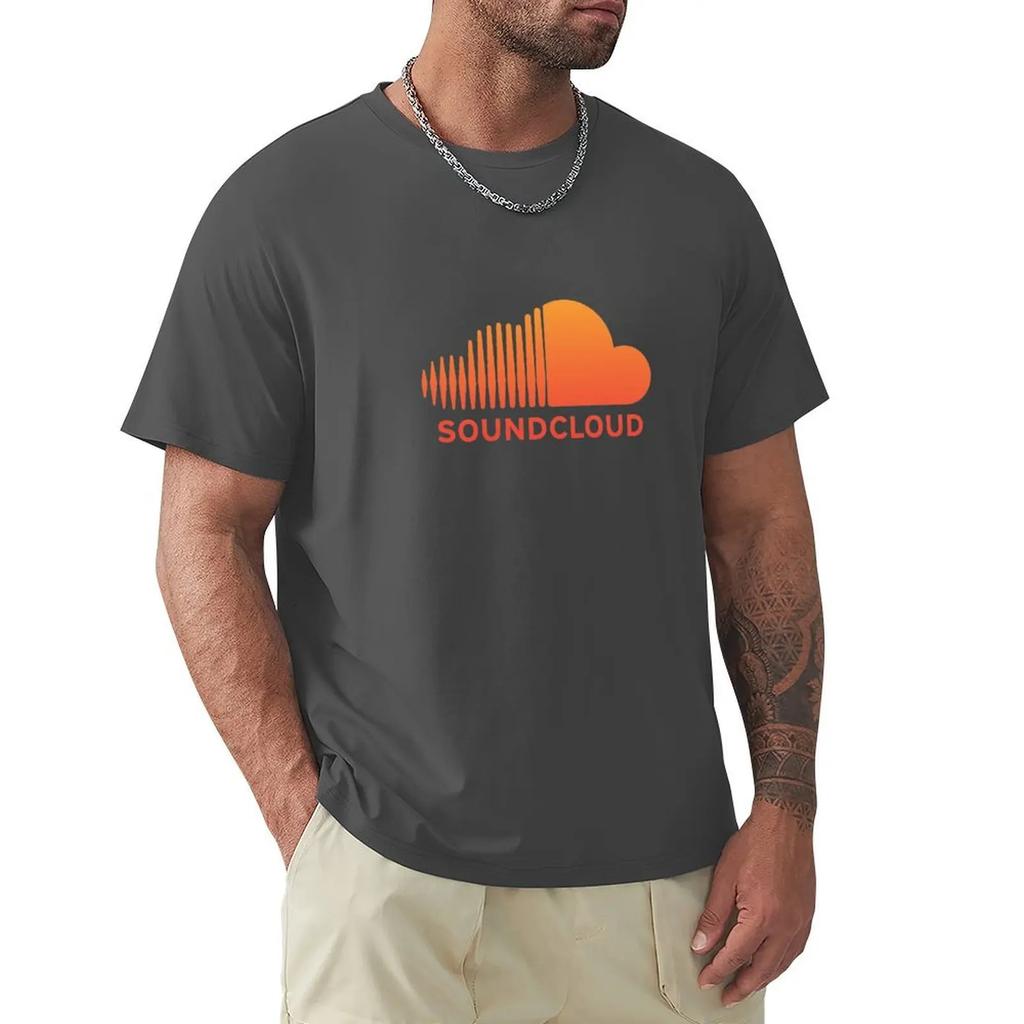 Soundcloud Music T-shirt Heavyweights Short Sleeve Tee Heavy Weight T Shirts for Men