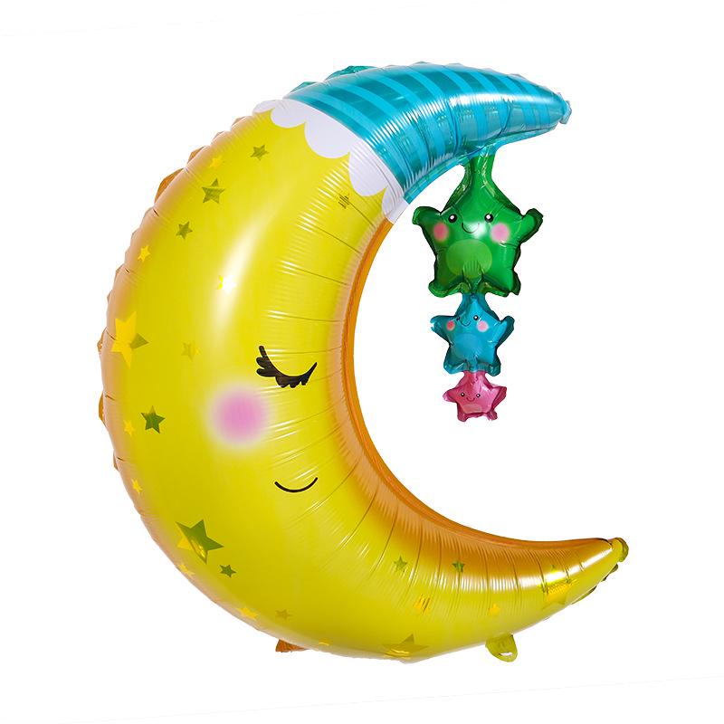 Sunflower Smiley Face Rainbow Balloon - Kids Birthday Decoration