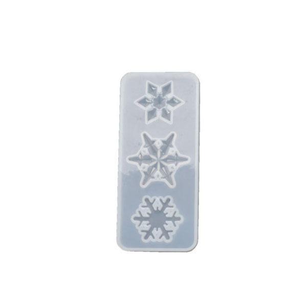 

1шт DIY хрустальная капельница снежинка аксессуары с отверстиями кулон силиконовая форма белый