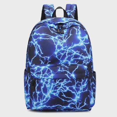 Starry Sky Lightning Backpack for Junior & Senior Students – Unisex School & Travel Bag