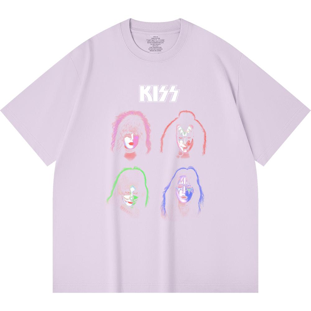 230 g/m² 100% Bavlna T-shirt Heavy Metal Rocková Kapela Tisk Populární Hudby Unisex Těžký Bavlněný T-shirt