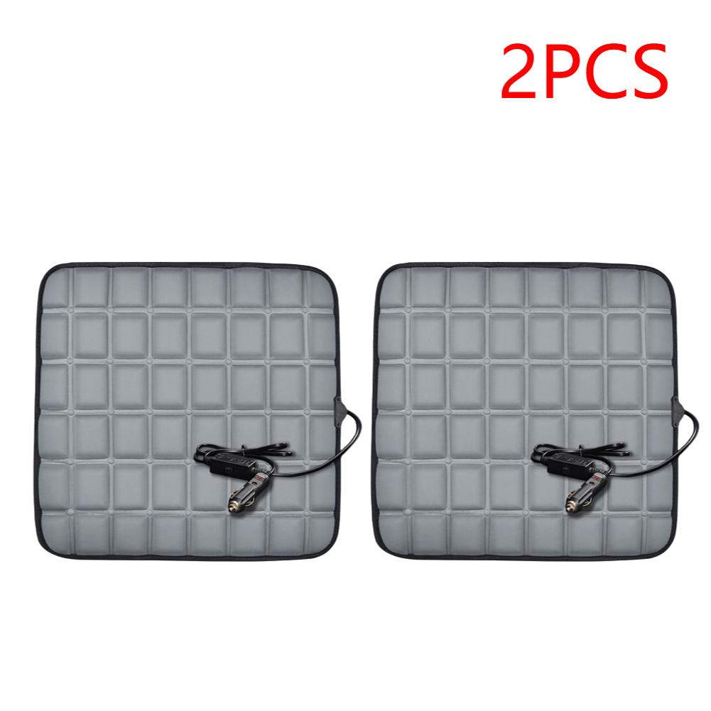 1/2PCS Universal 12V Car Seat Heated Cover 3 Gear Adjustable Temperature Car Seat Heater USB Winter Car Seat Heating Pad