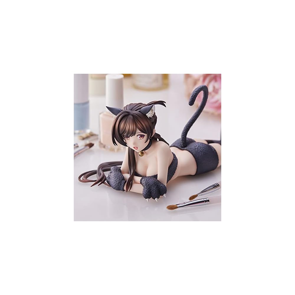 "Chizuru Mizuhara Cat Costume Figure Non-Scale Painted PVC ABS Collectible Toy"