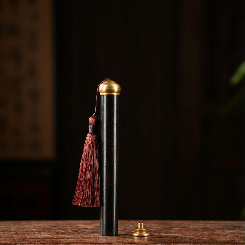 Black Ebony Wood Incense Holder - 10g Pack for Home Use Gift Giving, Elegant Agarwood & Sandalwood, Exquisite Incense Burner