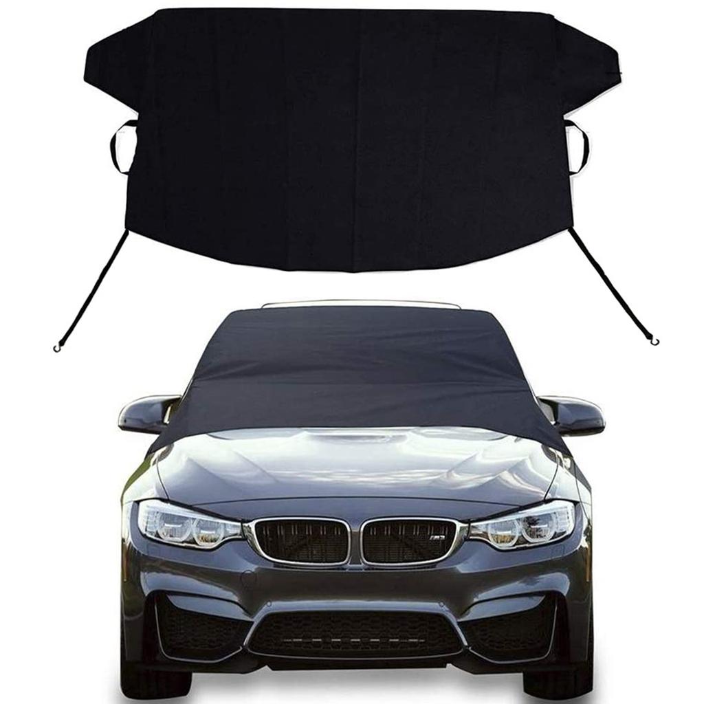 Windshield Cover for Ice and Snow, 600D Oxford Fabric Waterproof Magnetic Windshield Protector for