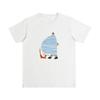 Large Size Women's Summer Front Shoulder Cartoon Printing Loose Crew Neck Inner Short Sleeve T-Shirt% Pure Cotton Bottom Top