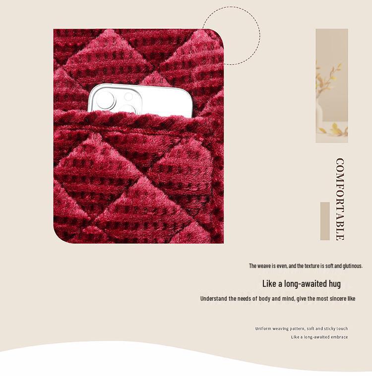 Stylish Plus Size Corduroy Fleece-Lined Jacket for Middle-aged & Elderly Women