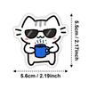 10/30/50pcs Cute Line Kitten Daily Graffiti Sticker Kawaii Cat Cartoon Aesthetic Decal Decorative Diary Laptop Phone Case