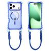 For IP17PROMAX 3-in-1 Transparent Magnetic Phone Case Small Four Corner Hanging Rope for Apple 17 Phone Case