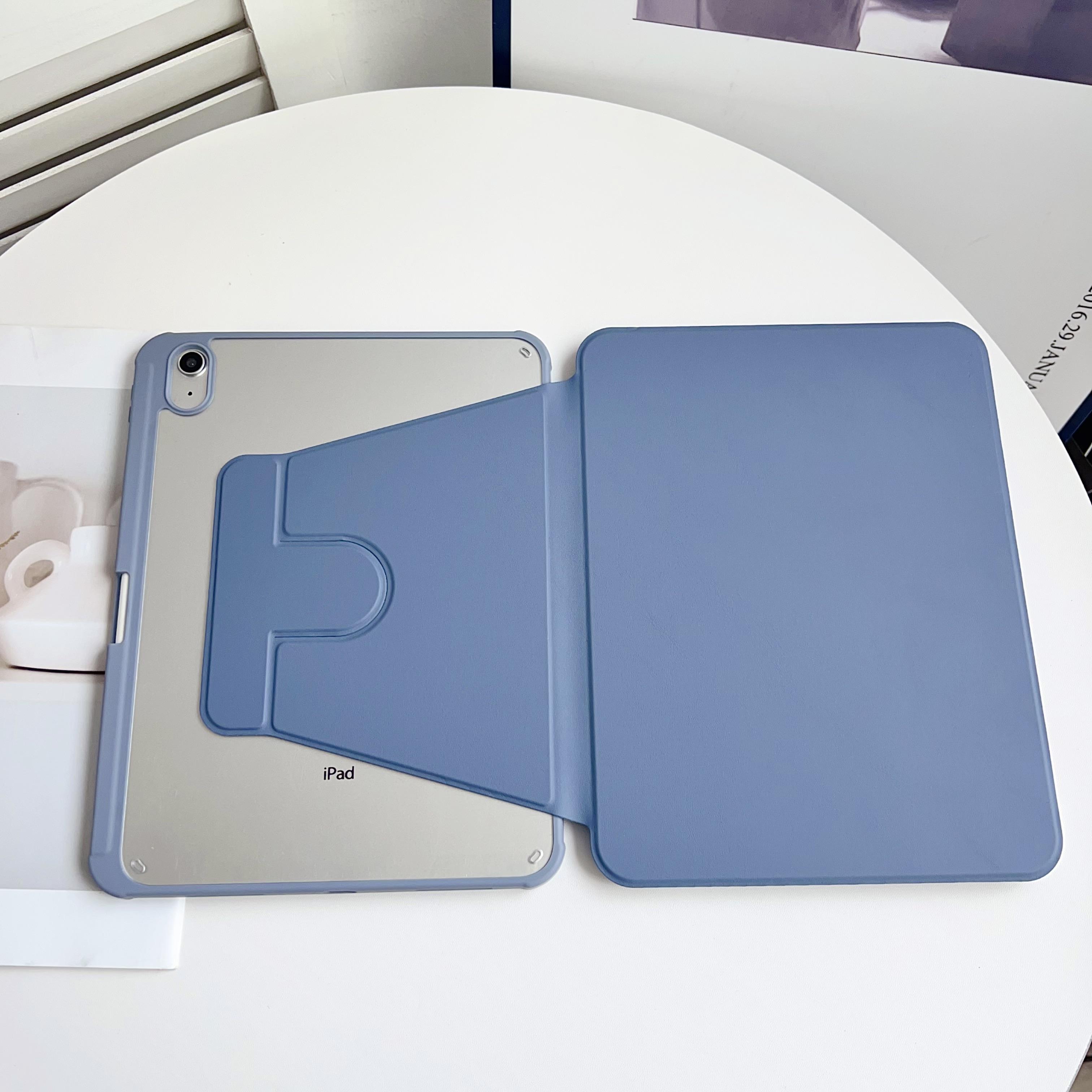 

360 Rotation Acrylic Protective Case For iPad Air 2026 A16 11th Gen 11 Air 4 5 6 7 10.9 10.2 Pro 11 13 12.9 mini6/7 9.7 Case iPad mini 6 7 темно-серого