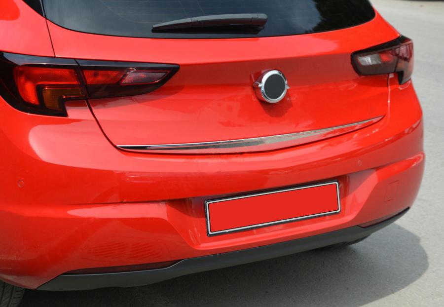 

Нижняя кромка крышки багажника (HB, нерж) Хром для Opel Astra K 2016-2021 гг