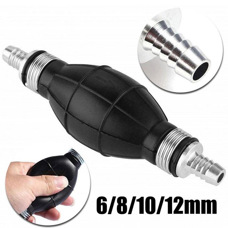 Hand Fuel Pump Line Rubber Primer Bulb For Car Boat Marine Outboard - 6mm/8mm/10mm/12mm Aluminum Transfer Pump