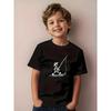 European Sizes Boys' Fishing Pattern T-Shirt | "I'm Going Fishing" Crew Neck Short Sleeve Top for Summer