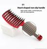 Haarbürste Professionell Gebogen Belüftet für Schnelleres Föhnen für Paddel Entwirrbürste für Nass Trocken Lockig Dick Glatt