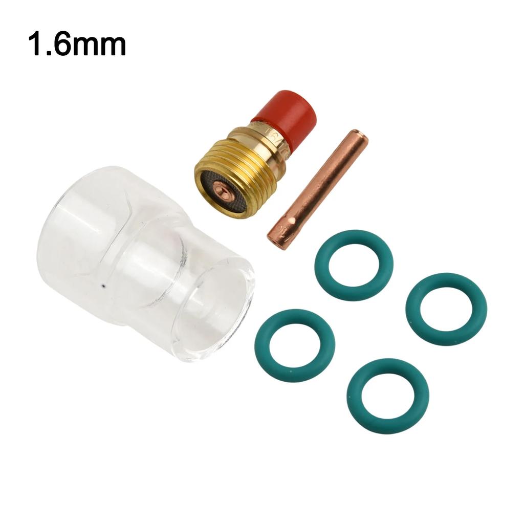 Enhance Your Welds 7 Pcs TIG Torch Kit Featuring A For Stubby Gas Lens & #12 Glass Cup Compatible With WP9/WP20/WP25 Models