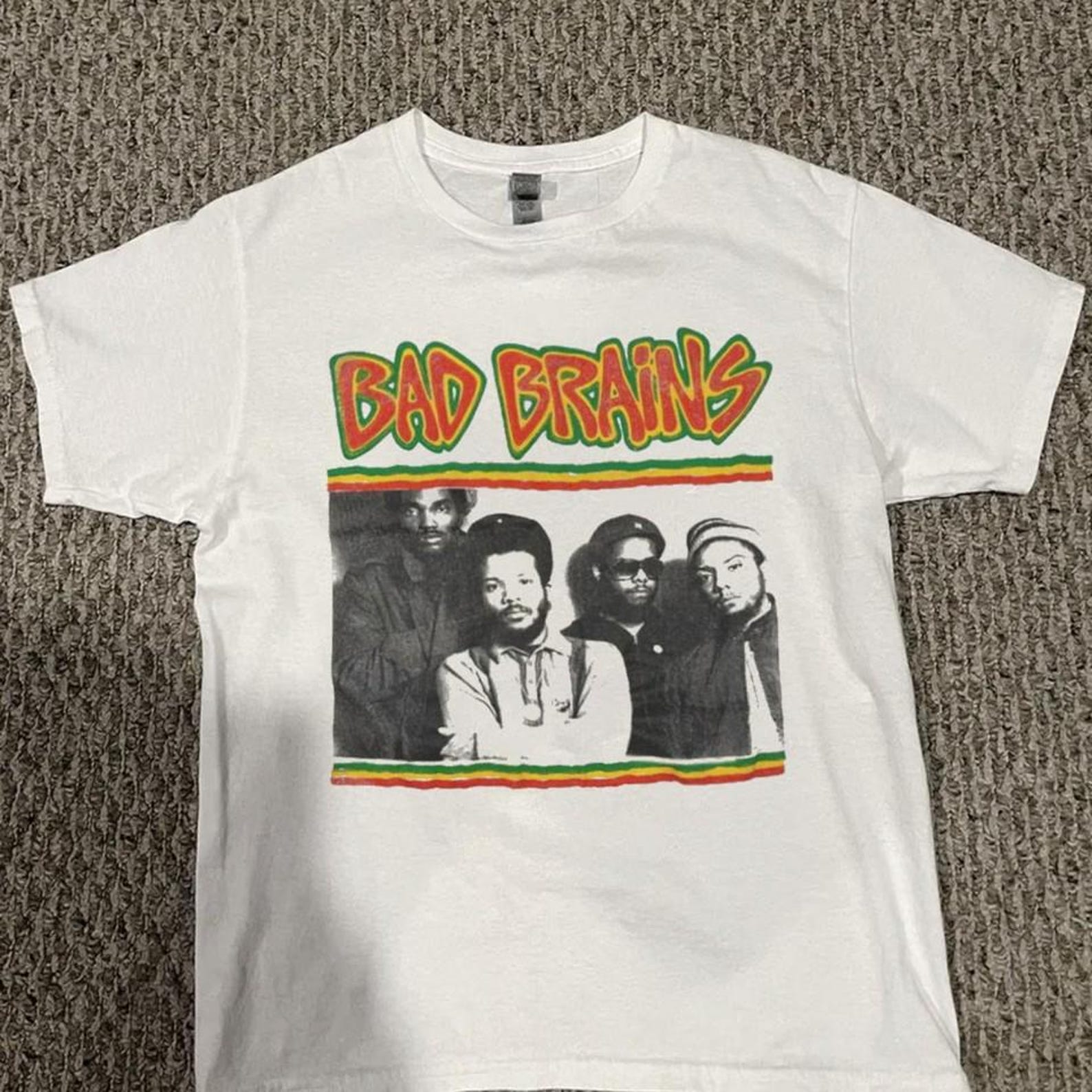 Bad Brains Tour 86-87 Basic White Short Sleeve L
