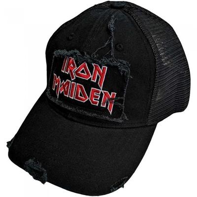 Iron Maiden Boné de beisebol unissex adulto com logotipo em malha traseira