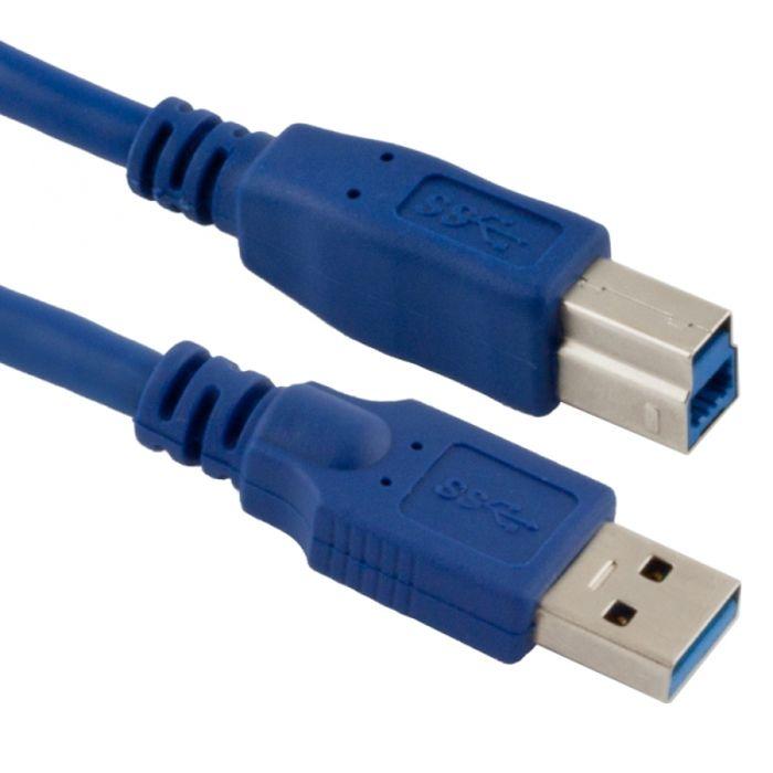 TECHLY - Techly ICOC U3-AB-20 BL CABLE USB 3.0 A mâle / B mâle 2 M BLEU