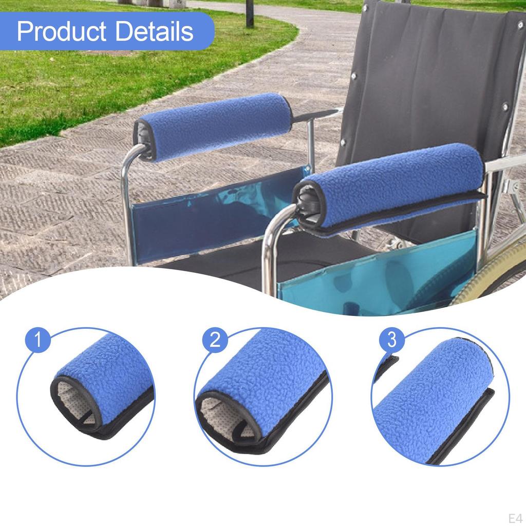 2Pcs Desk Chair Armrest Covers Arm Pads Nonslip for Outside Dining Room