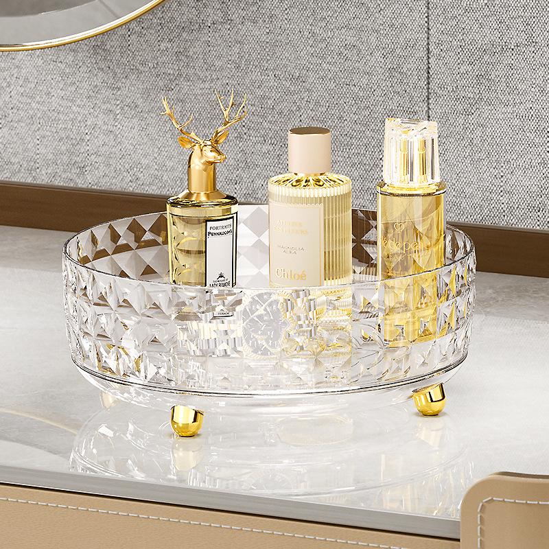 Transparenter PET Drehbarer Küchengewürz- und Kosmetik-Organizer