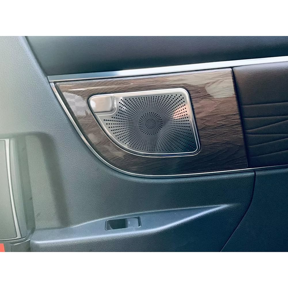 RUIQ Toyota Alphard Vellfire 40 Series Interior Stainless Steel Center Door Speaker Ring Garnish