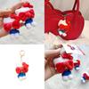 Charming Cute Kt Cat Plush Keychain With Face Covering Bowknot Design For Teens