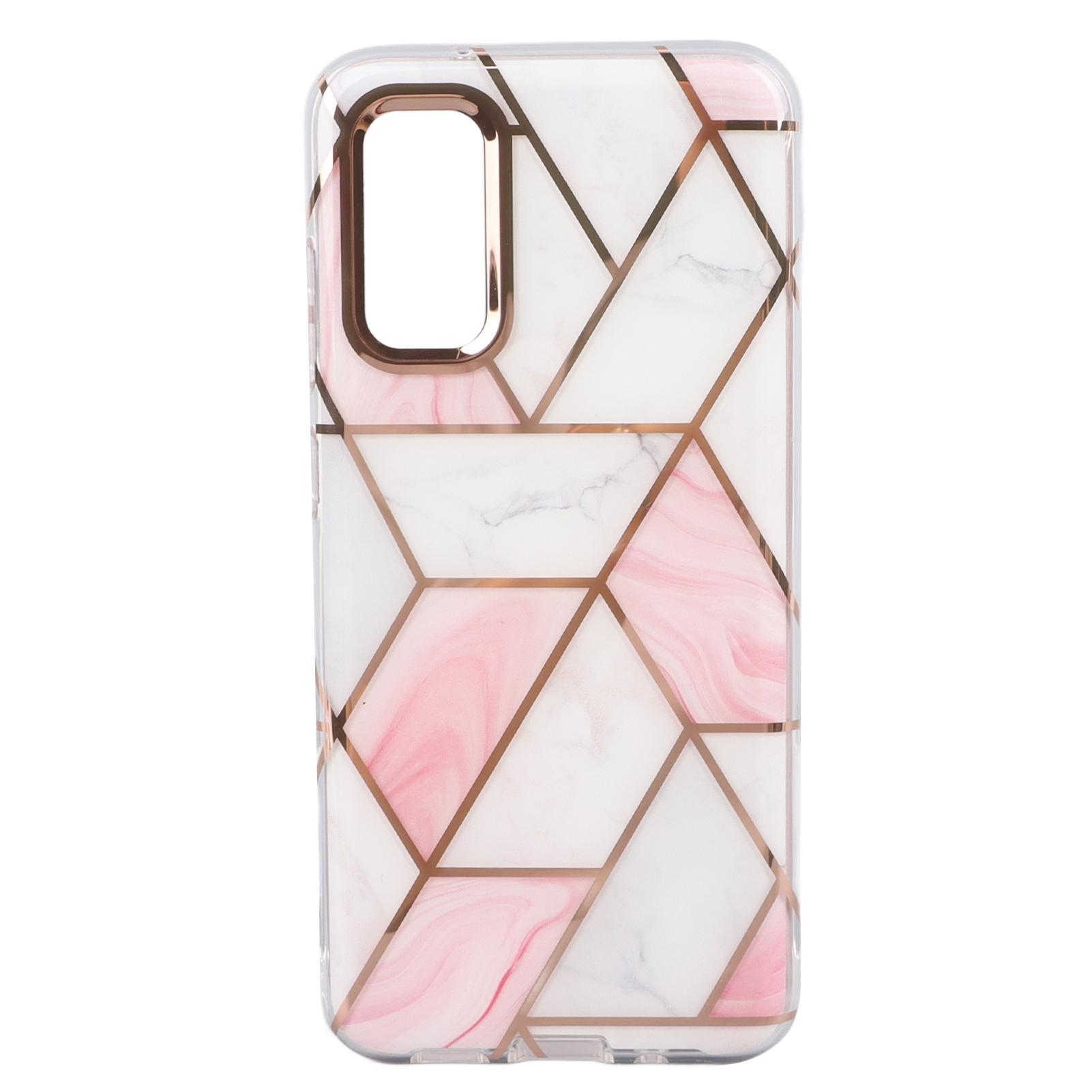 

Phone Case Marble Slim Fit Shockproof TPU PC Phone Protective Case Anti Fade Phone Shell for Samsung S20 Electroplated
