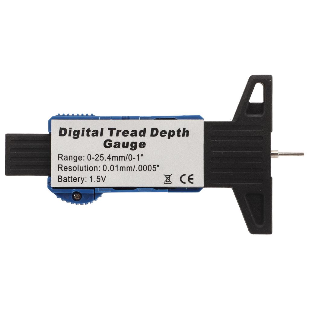 Digital Tyre Tread Depth Gauge 0?25.4mm Universal Fit for Motorcycle Car Pickup Truck Tires