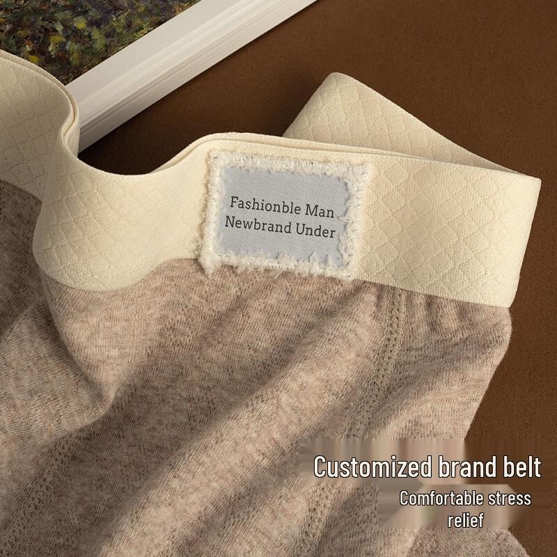 Men's Soft Modal Cotton Antibacterial Boxer Briefs 3-Pack