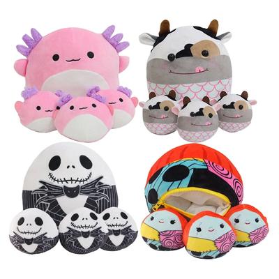 Squishmallow Pink Axolotl Jack Sally Cow Plush Mother Child Plush Doll Christmas Doll Cotton Stuffed