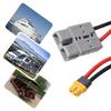 Versatilitys 50A 600V Battery Adapters Cable Charging Cable with ADS and XT60 Connectors 30cm Length Wide Compatibility