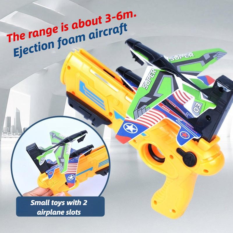 Children'S Toys Airplane Launcher Children'S Fun Foam Airplane Outdoor Parent-Child Interaction Toy Boy Sports Flying Toy Gift