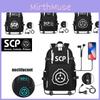 Scp Foundation Luminous Backpack With High Capacity Usb Charging