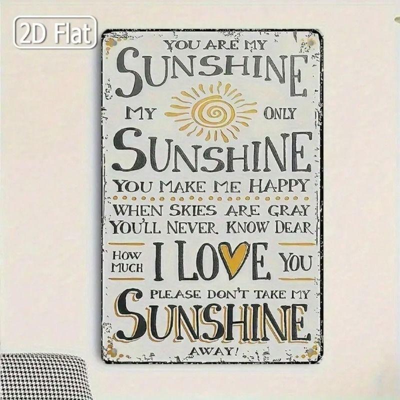 Vintage Metal Tin Sign Poster Retro Wall Art Home Decor Bar Cafe Family Living Room Decoration