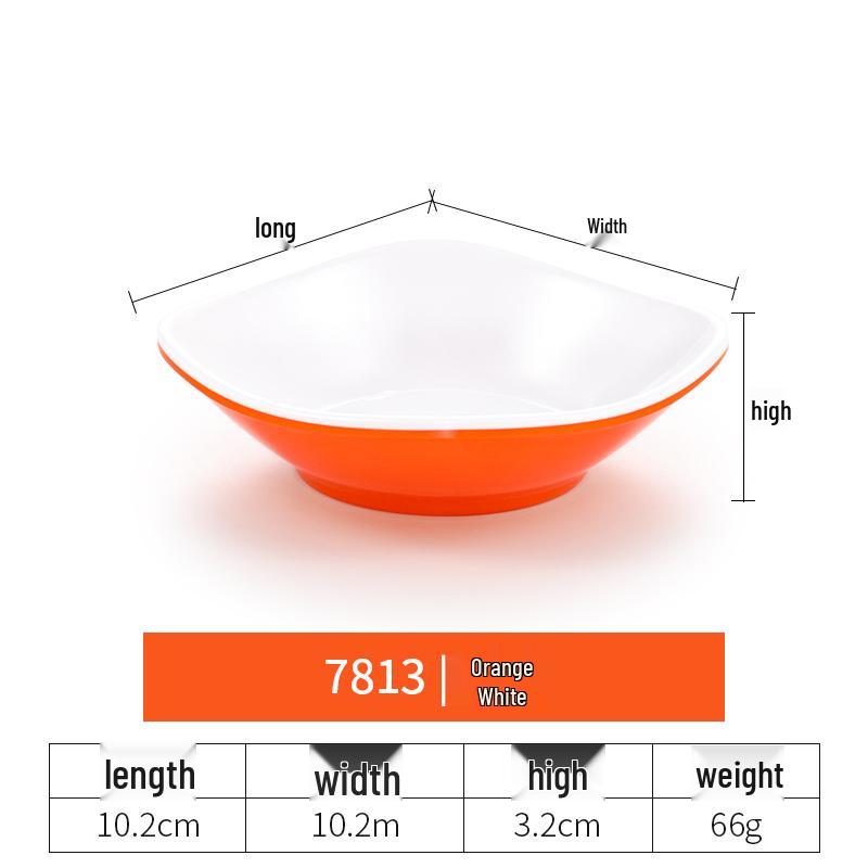 Imitation Porcelain Melamine Dipping and Snack Dish for Restaurants