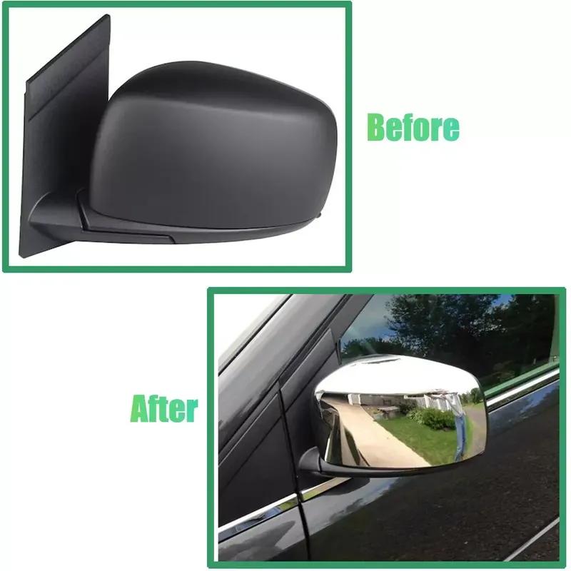 Dla Dodge Grand Caravan Chrysler Town Country 2008-2016 ABS Chromowana Osłona Lusterka Bocznego Tylnego Pokrywa Skrzydła Obudowa Drzwi Listwa