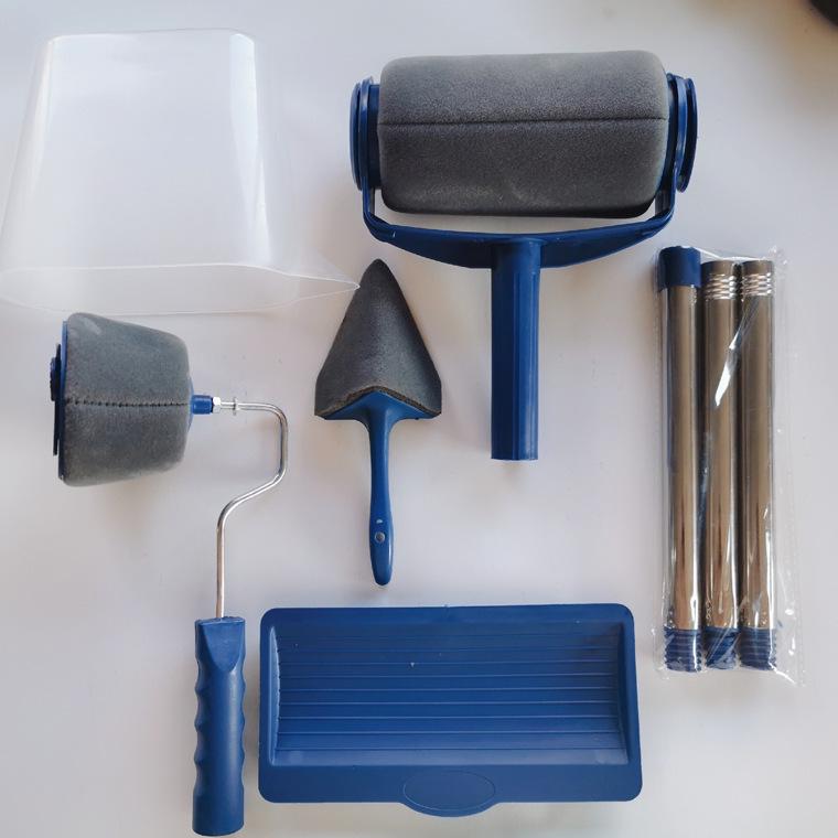 Multi-Function Seamless Paint Brush and Roller Set for Corners