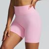 Sports Shorts Solid Color Knitted High Elastic Sports Underwear Yoga Pants Running Sports Fitness Yoga Clothes