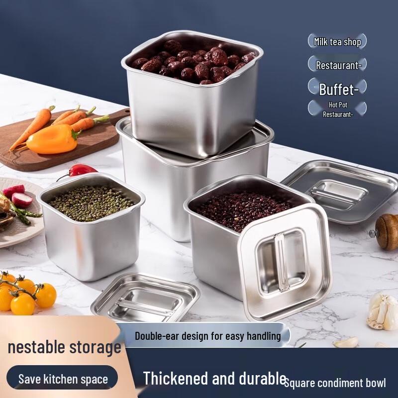 Jiangwo Stainless Steel Commercial Seasoning Box