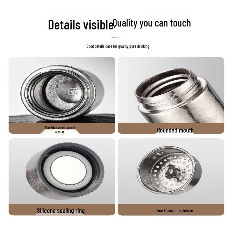TAFUCO Titanium Vacuum Insulated Travel Mug