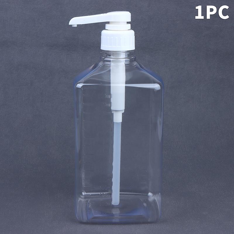 With Hydraulic Pump Nozzle Head Kitchen Honey Jar Container Home 1600Ml Liquid Dispenser With Scale Coffee Syrup Bee Drip Bottle
