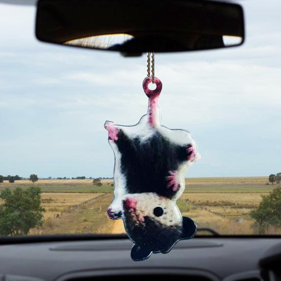 

Акриловое украшение для автомобиля «Опоссум», авто зеркало заднего вида, украшение в виде мыши, подвеска в виде животного, аксессуары для салона автомобиля